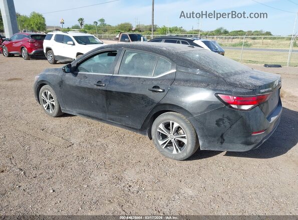 3N1AB8CV6MY256159 2021 NISSAN SENTRA Черный Задняя левая четверть
