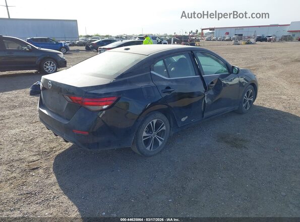 3N1AB8CV6MY256159 2021 NISSAN SENTRA Черный Задняя правая четверть