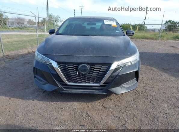3N1AB8CV6MY256159 2021 NISSAN SENTRA Черный Вид задней части салона