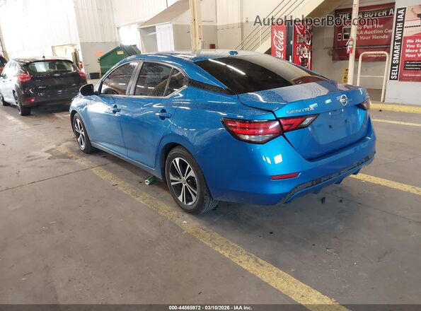 3N1AB8CV7MY215667 2021 NISSAN SENTRA Blue უკანა მარცხენა