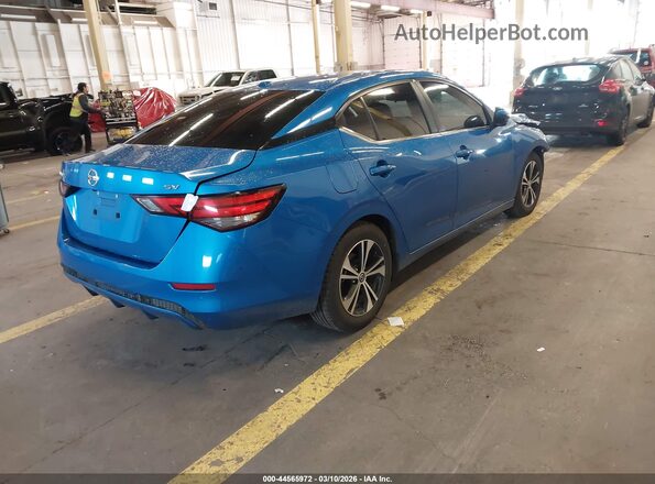 3N1AB8CV7MY215667 2021 NISSAN SENTRA Blue უკანა მარჯვენა