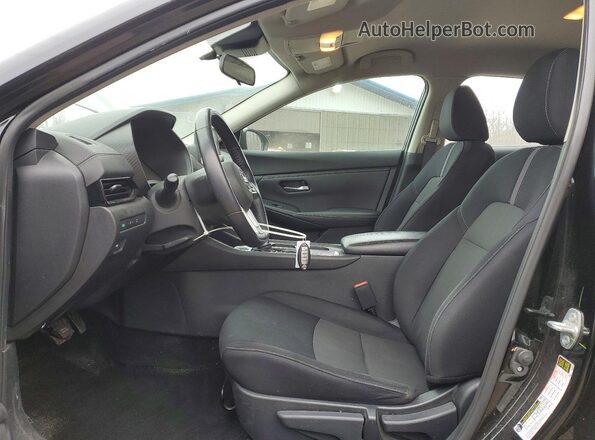 3N1AB8CV7MY263704 2021 NISSAN SENTRA Black წინა სალონის ხედი