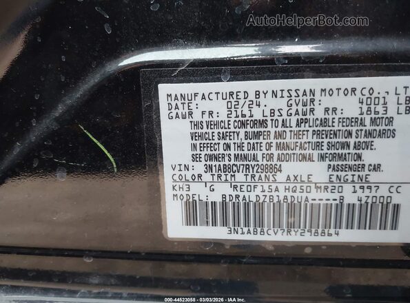 3N1AB8CV7RY298864 2024 NISSAN SENTRA Черный Вид подкапотного пространства