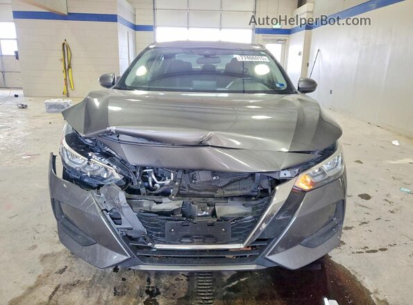 3N1AB8CV8MY249603 2021 NISSAN SENTRA Gray Դիմացի տեսք