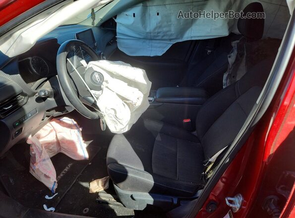 3N1AB8CVXMY309834 2021 NISSAN SENTRA Red Vista interior delantera