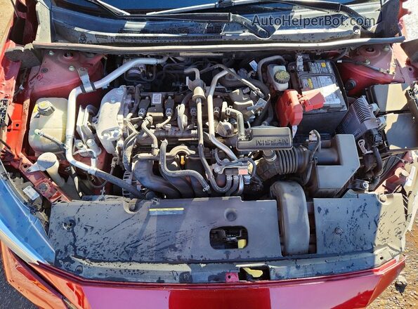 3N1AB8CVXMY309834 2021 NISSAN SENTRA Red Vista interior trasera