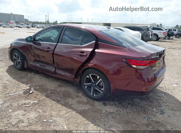 3N1AB8CVXRY322333 2024 NISSAN SENTRA Maroon უკანა მარცხენა