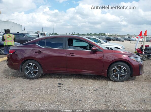 3N1AB8CVXRY322333 2024 NISSAN SENTRA Maroon უკანა სალონის ხედი