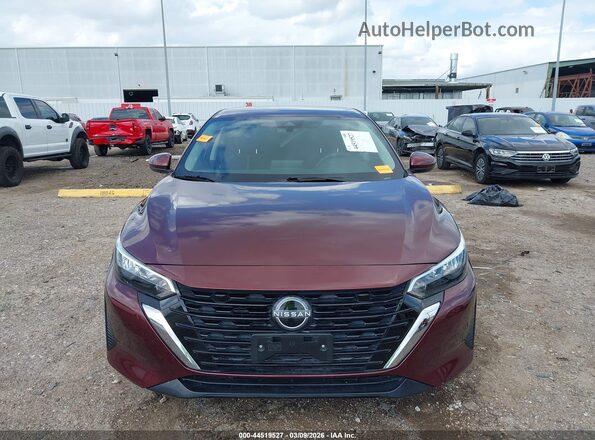 3N1AB8CVXRY322333 2024 NISSAN SENTRA Maroon ხელსაწყოთა პანელის ხედი
