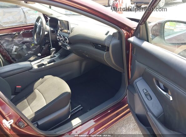 3N1AB8CVXSY290618 2025 NISSAN SENTRA Burgundy წინა სალონის ხედი