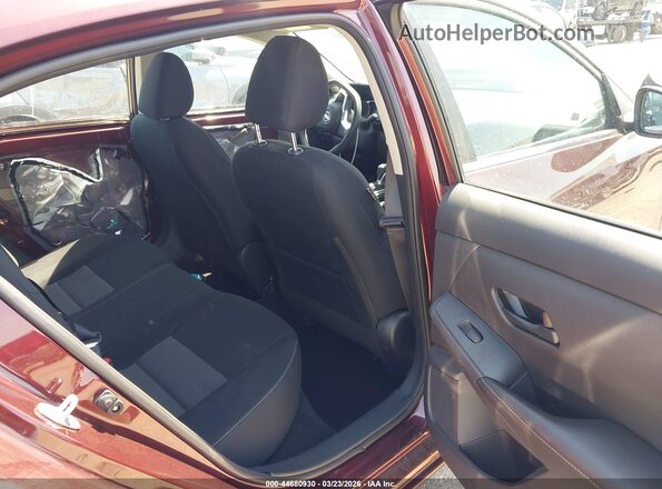 3N1AB8CVXSY290618 2025 NISSAN SENTRA Burgundy VIN კოდის სტიკერის ხედი