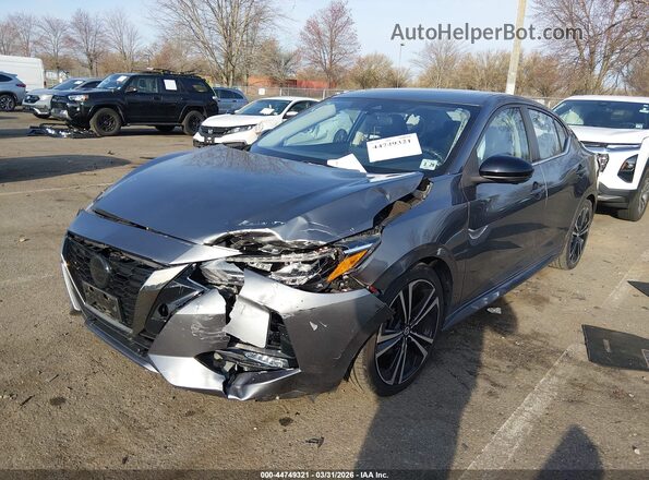 3N1AB8DV0PY237481 2023 NISSAN SENTRA Gray Առջևի ձախ երեք քառորդ տեսարան