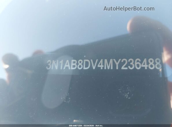 3N1AB8DV4MY236488 2021 NISSAN SENTRA White 