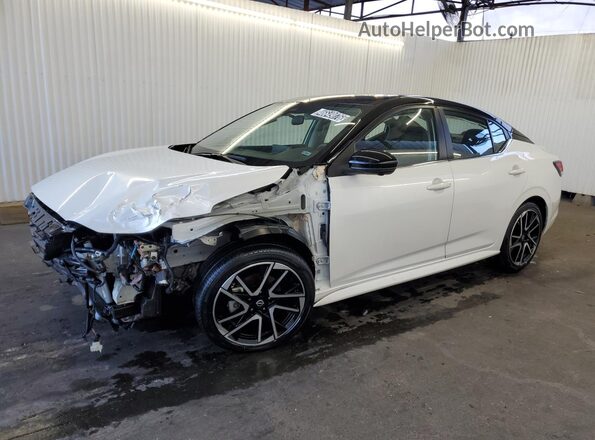 3N1AB8DV4SY286806 2025 NISSAN SENTRA White Սալոնի 360 աստիճան տեսք