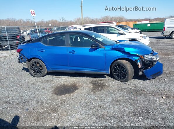 3N1AB8DV4SY355347 2025 NISSAN SENTRA Blue Սալոնի 360 աստիճան տեսք