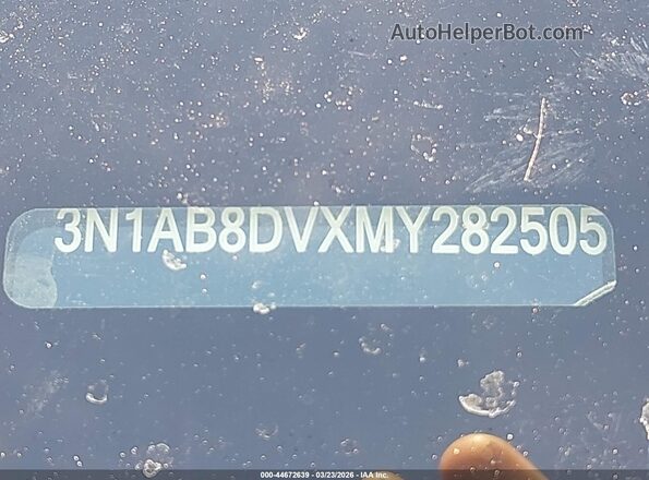 3N1AB8DVXMY282505 2021 NISSAN SENTRA Синий Вид подкапотного пространства