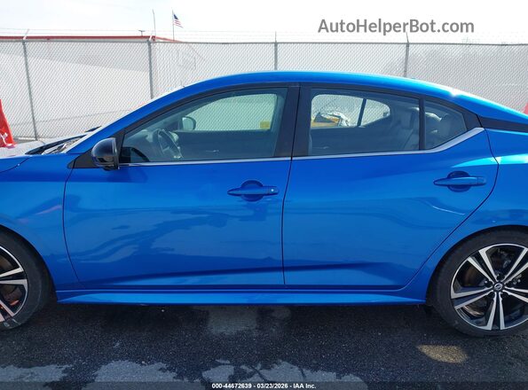 3N1AB8DVXMY282505 2021 NISSAN SENTRA Синий Панорамный вид салона 360°