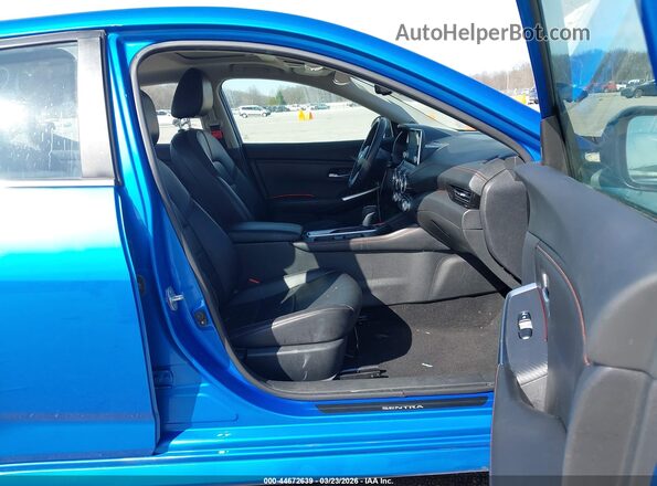 3N1AB8DVXMY282505 2021 NISSAN SENTRA Синий Вид салона спереди