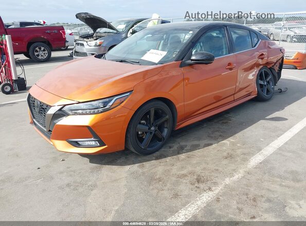 3N1AB8DVXMY332044 2021 NISSAN SENTRA Orange Przód lewy