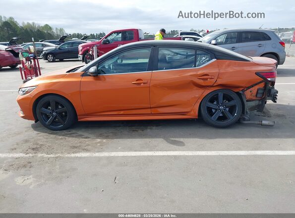 3N1AB8DVXMY332044 2021 NISSAN SENTRA Orange Widok wnętrza 360 stopni