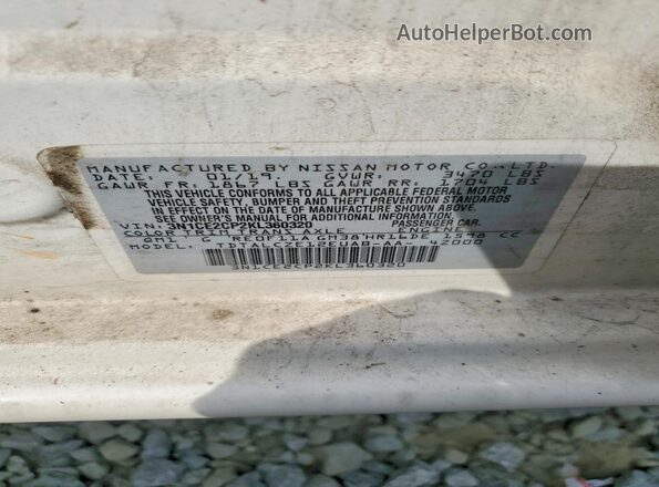 3N1CE2CP2KL360320 2019 NISSAN VERSA White 