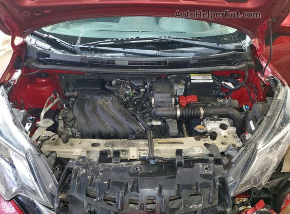 3N1CE2CP5HL381896 2017 NISSAN VERSA Maroon უკანა სალონის ხედი