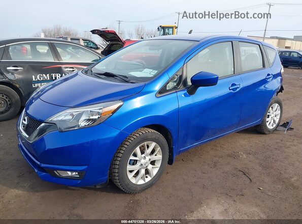 3N1CE2CP6HL379638 2017 NISSAN VERSA NOTE Blue Առջևի ձախ երեք քառորդ տեսարան