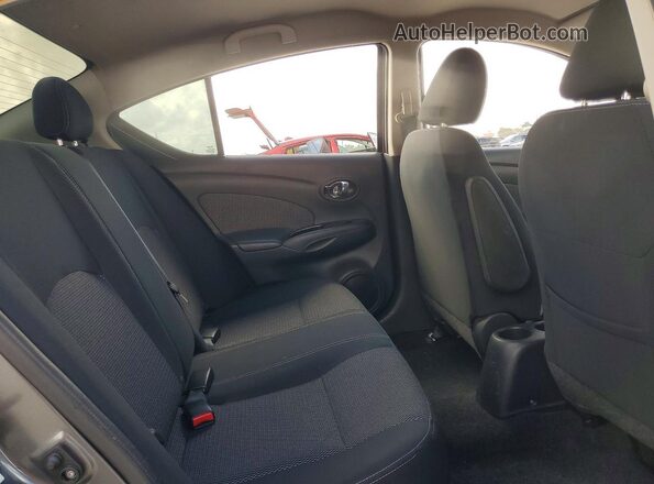 3N1CN7APXGL876500 2016 NISSAN VERSA Silver Rear seats view