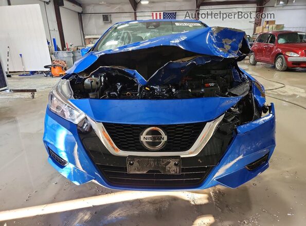 3N1CN8EV1ML889291 2021 NISSAN VERSA Blue Դիմացի տեսք