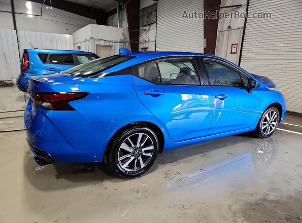 3N1CN8EV1ML889291 2021 NISSAN VERSA Blue Հետևի աջ