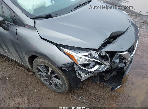 3N1CN8EV2ML851472 2021 NISSAN VERSA Gray Դիմացի տեսք