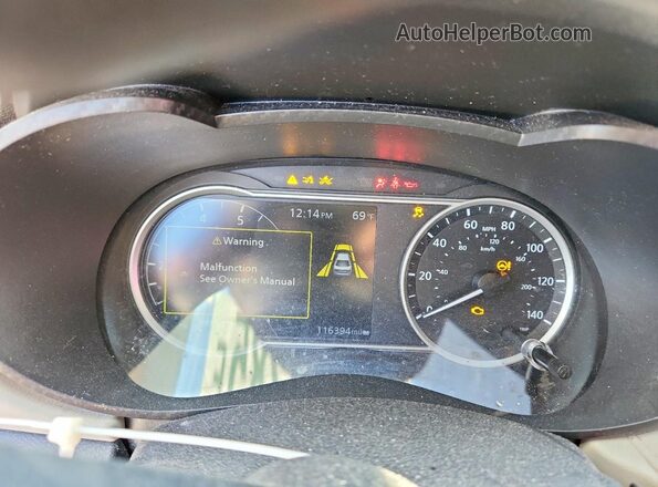 3N1CN8EVXML925334 2021 NISSAN VERSA Gray Widok zestawu wskaźników
