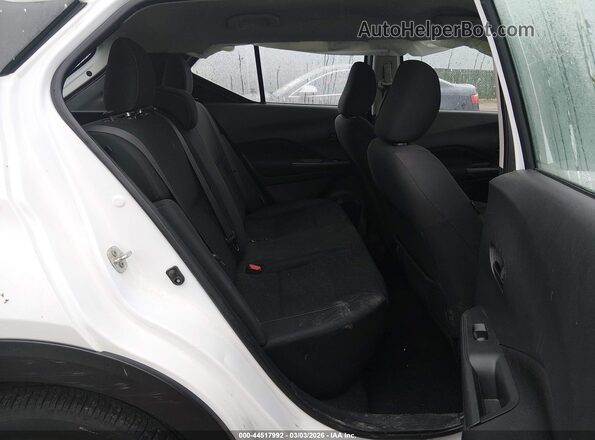 3N1CP5BV1ML491057 2021 NISSAN KICKS White Widok naklejki z numerem VIN