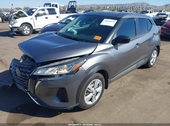 3N1CP5BV1ML564539 2021 NISSAN KICKS Gray Передня ліва чверть