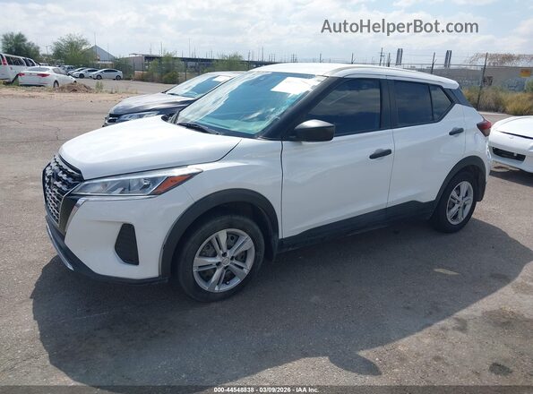 3N1CP5BV2NL485642 2022 NISSAN KICKS White წინა მარცხენა ხედი სამი მეოთხედიდან