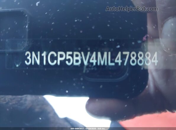 3N1CP5BV4ML478884 2021 NISSAN KICKS Gray ძრავის განყოფილების ხედი