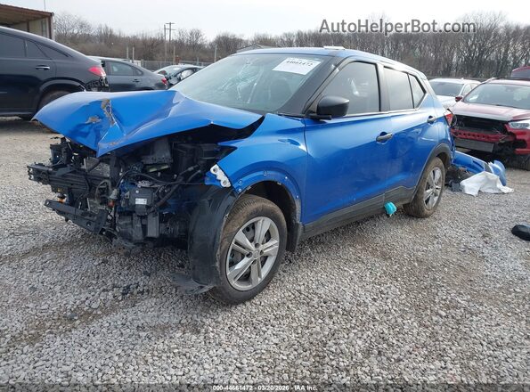 3N1CP5BV4SL498940 2025 NISSAN KICKS PLAY Blue წინა მარცხენა ხედი სამი მეოთხედიდან