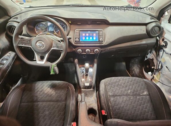 3N1CP5BV7ML518634 2021 NISSAN KICKS White Widok deski rozdzielczej