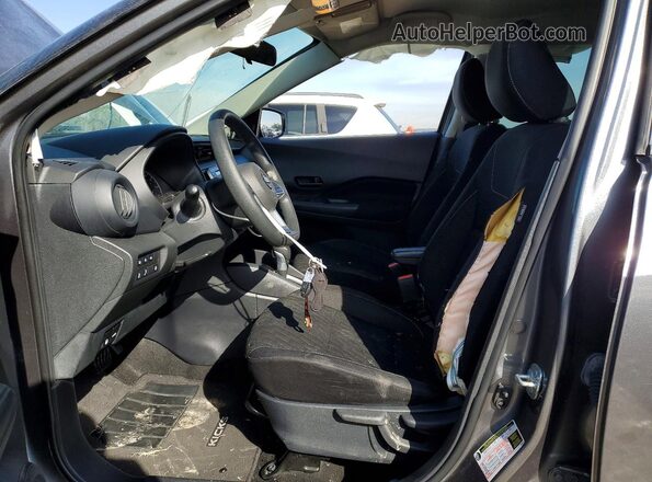 3N1CP5BV8ML529268 2021 NISSAN KICKS Gray Вид салону спереду