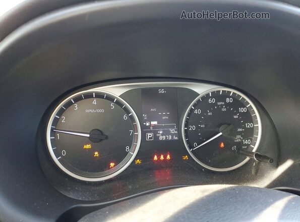 3N1CP5BV8ML529268 2021 NISSAN KICKS Gray Вид щитка приладів