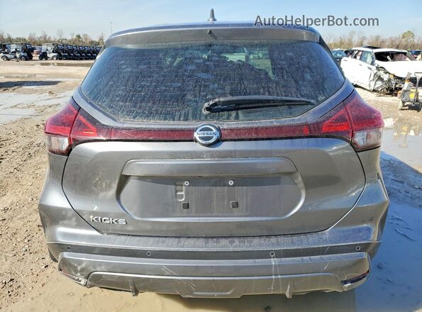 3N1CP5BV8ML529268 2021 NISSAN KICKS Gray Вид ззаду