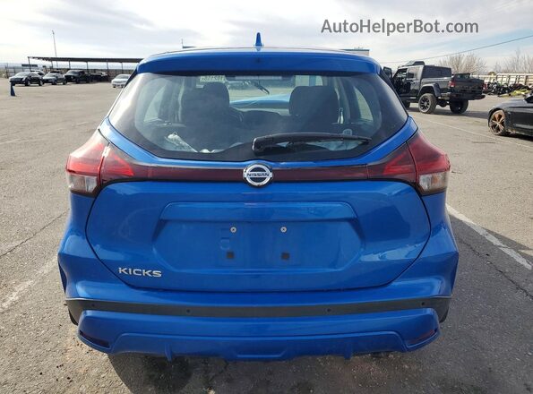3N1CP5BV8ML546152 2021 NISSAN KICKS Blue Вид ззаду