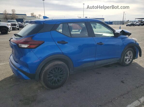 3N1CP5BV8ML546152 2021 NISSAN KICKS Blue Задня права чверть