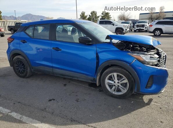 3N1CP5BV8ML546152 2021 NISSAN KICKS Blue Передня права чверть