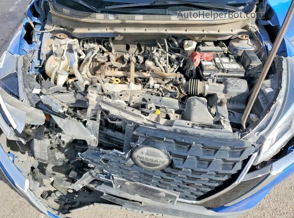 3N1CP5BV8ML546152 2021 NISSAN KICKS Blue Вид задньої частини салону