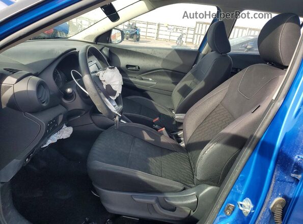 3N1CP5BV8ML546152 2021 NISSAN KICKS Blue Вид салону спереду