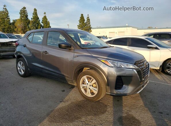 3N1CP5BV9ML524354 2021 NISSAN KICKS Gray Передня права чверть