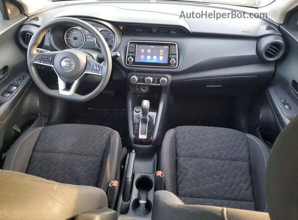 3N1CP5BV9ML524354 2021 NISSAN KICKS Gray Вид панелі приладів