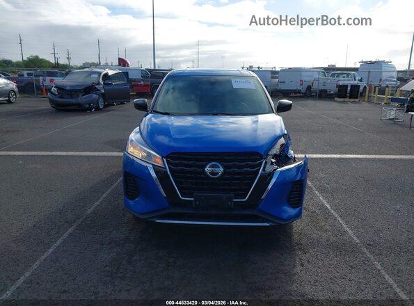 3N1CP5BV9ML544250 2021 NISSAN KICKS Blue Սարքավորումների վահանակի տեսք