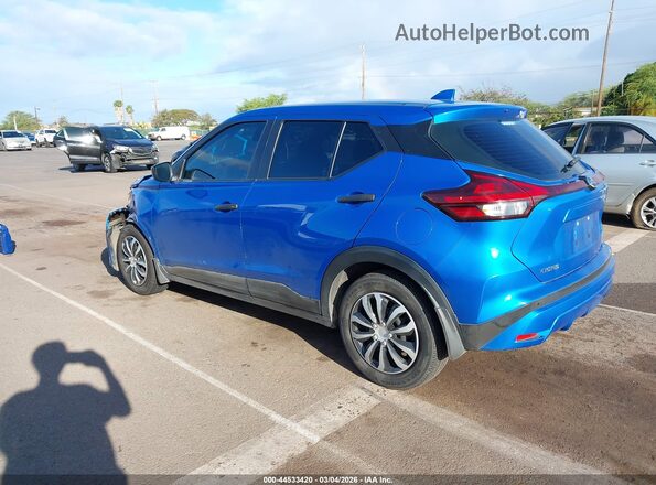 3N1CP5BV9ML544250 2021 NISSAN KICKS Blue Հետևի ձախ